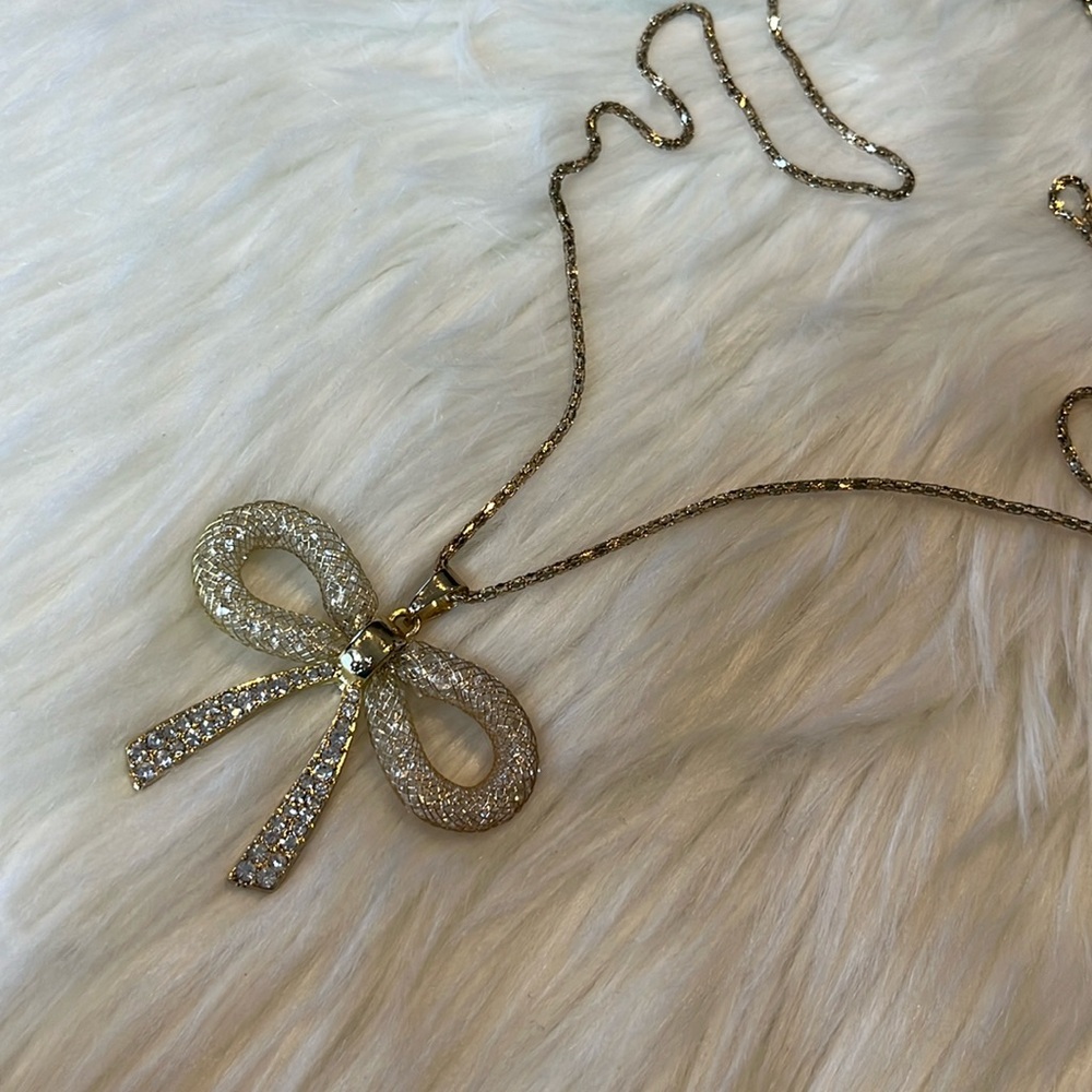 Long Bowtie Necklace